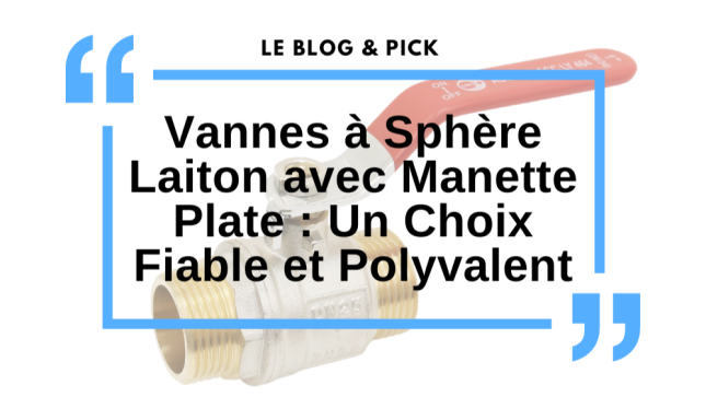 Vannes à Sphère Laiton avec Manette Plate : Un Choix Fiable et Polyvalent
