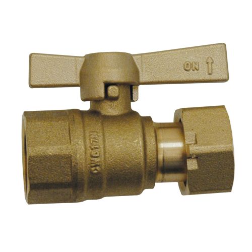 Vanne À Sphère Femelle x E.P - Droit Pour Compteur D'eau