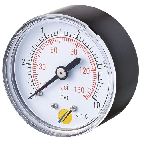 Manomètre sec boîtier ABS Ø50 raccord axial 1/4"G