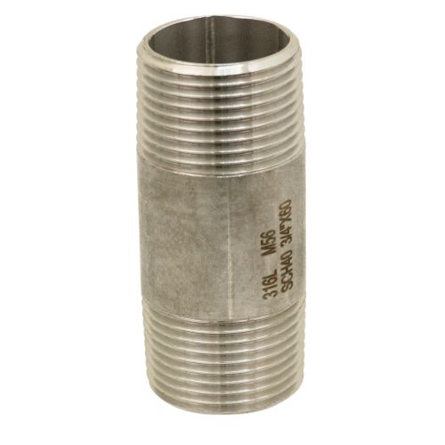 Mamelon Tube En Acier Inox 316l - Longueur 200mm