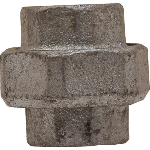Union Femelle x Femelle - 3 Pièces - Joint Plat - Fonte Galvanisée