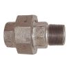 Union Mâle x Femelle - 3 Pièces - Joint Conique - Fonte Galvanisée