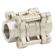 CLAPET TOUTES POSITIONS 3 PIÈCES EN INOX - PASSAGE RÉDUIT