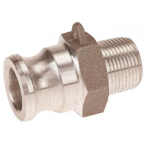 Raccord Rapide à Cames - Adaptateur Mâle - Type F - Aluminium