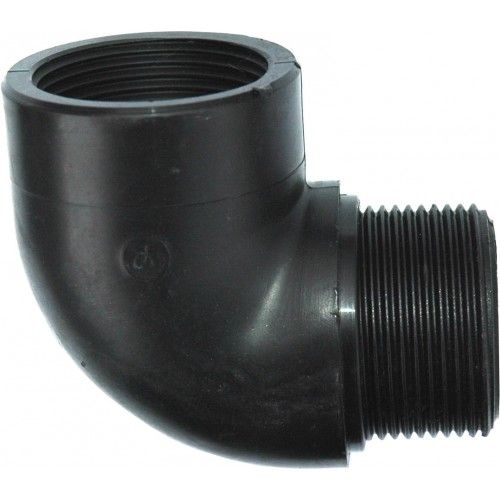 Coude 90° Mâle x Femelle En Polypropylene A Visser
