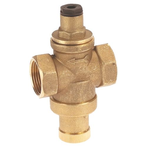 Reducteur De Pression A Piston En Laiton Matrice - Serie Mignon - Femelle x Femelle -laiton Brut