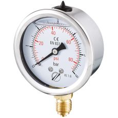 Manometre Boitier Inox Glycerine