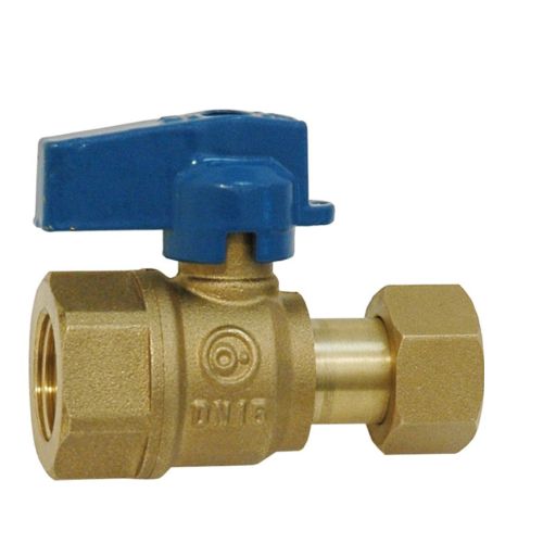 Vannes A Sphere Pour Collecteur - Femelle / Ecrou Prisonnier - Poignee Bleue