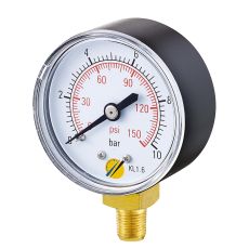 Manomètre Boitier Abs Ø 50 Raccord Vertical