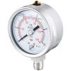 Manomètre glycériné tout inox Ø100 raccord vertical 1/2"G