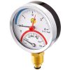 Thermo-Manomètre boîtier acier Ø80 - raccord vertical laiton 1/2"G