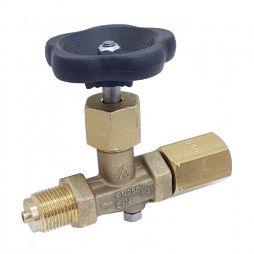 Robinet A Pointeau Inox - Corp Laiton