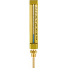 Thermometre Industriel Droit Hauteur 200mm Plongeur 100mm