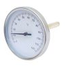 Thermomètre bimétallique Ø80 mm plongeur axial - Doigt de Gant LG 100 mm - L-Pocket 93 mm