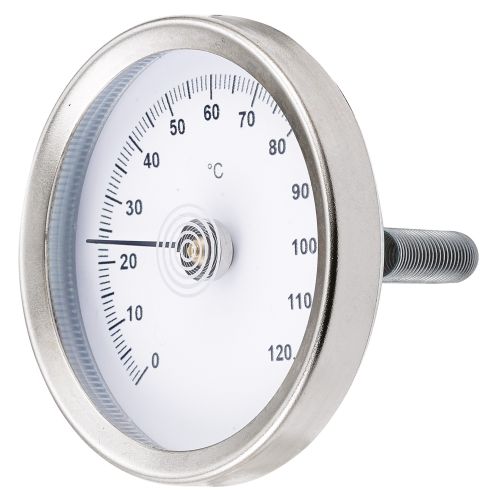 Thermomètre bimétallique Ø63 mm - Fixation par ressort
