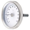 Thermomètre bimétallique Ø63 mm - Fixation par ressort