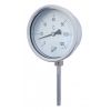 Thermomètre bimétallique tout inox Ø100 mm - plongeur vertical Ø 8 x 63 mm