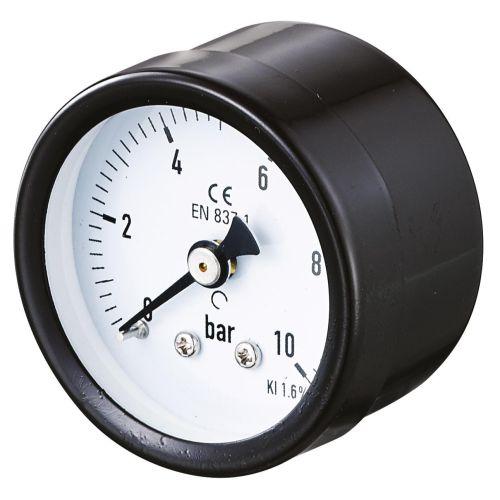 Manomètre sec boîtier acier Ø40 raccord axial 1/8"G