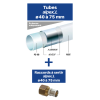 Tube multicouche nu alpex-L - en barre - diamètre 40 à 75 mm - longueur 5 m