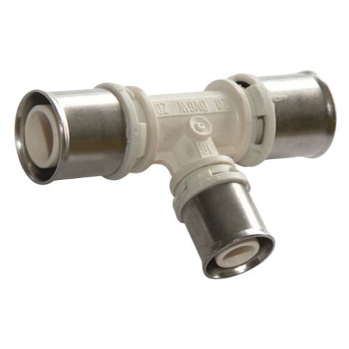 Té sortie centrale réduite multicouche à sertir - Ø 40 à Ø 50  - Pour système multicouche - Raccord Alpex_L