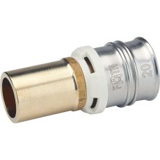 Raccord passerelle tube cuivre-tube multicouche à sertir - tube multicouche à sertir Turatec - Pour système multicouche - Raccord Alpex-Duo XS sans plomb