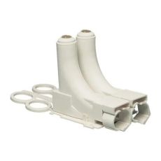 Sortie de plancher double pour tube - 10 x 12 et 13 x 16 - avec guide-tube intégré