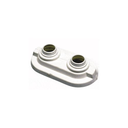 Rosace de finition double pour tube PER entraxe 40 mm 