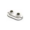 Rosace de finition double pour tube PER entraxe 40 mm 