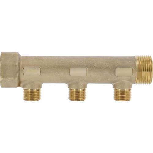 Collecteur composable laiton mâle-femelle - 1'' - 2 à 7 dérivations mâle 1/2''