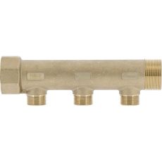 Collecteur composable laiton mâle-femelle - 1''1/4 - 2 à 6 sorties mâle 3/4''