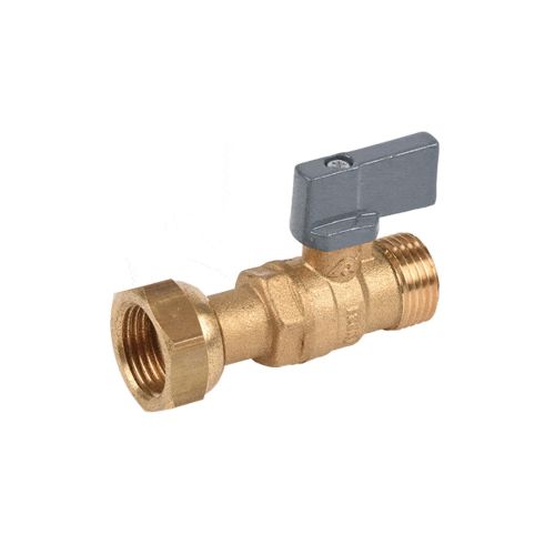 Vanne à sphère écrou tournant laiton portée plate F1/2''