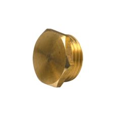 Bouchon mâle plein laiton pour portée plate