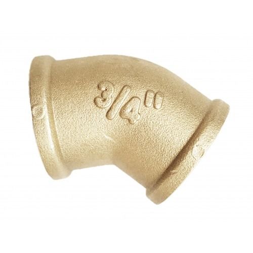 Coude 45° Femelle x Femelle - Laiton à Visser