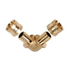 Coude 90° laiton à glissement SERTIgliss