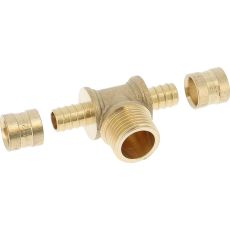 Té mâle laiton à glissement SERTIgliss