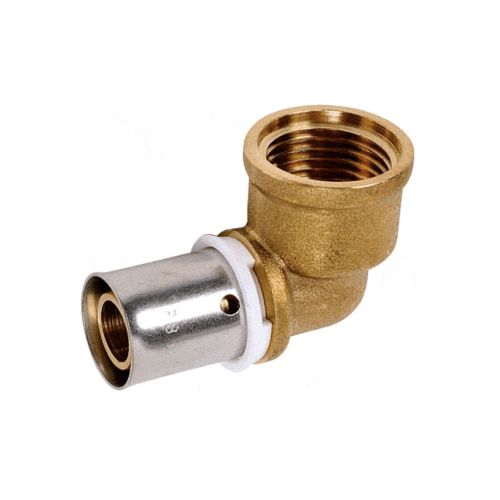 Coude femelle laiton à sertir SERTIpress