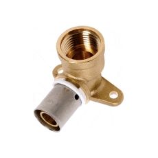 Coude à applique court à sertir laiton SERTIpress