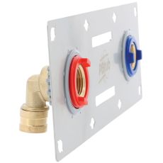 Kit de fixation pour robinetterie murale SERTIfix - pour plaque - 18 à 26mm - Ecartement 150 mm - Raccords PER à Glissement SERTIgliss