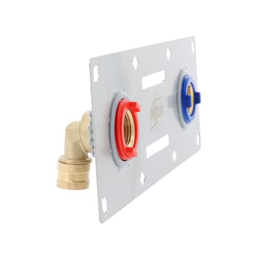 Kit de fixation pour robinetterie murale SERTIfix - pour plaque 13 mm - Ecartement 150 mm - Raccords PER à Glissement SERTIgliss