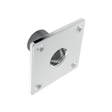 Plaque pour robinetterie extérieure Chromé - F1/2''-F1/2''