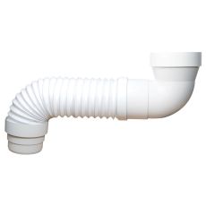 Pipe WC souple extensible coudée