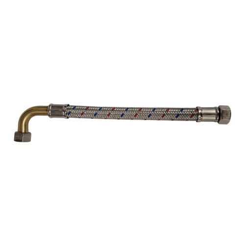 Flexible Sanitaire Chauffage Climatisation Inox Coudé Femelle x Femelle DN 15 mm - Série Standard