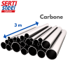Tube acier Carbone électrozingué SERTIsteel en barre - Longueur 3 mètres