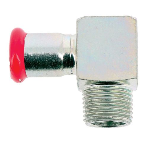 Coude 90° mâle acier Carbone électrozingué à sertir SERTIsteel